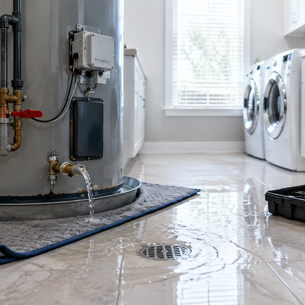Emergency water heater repair for leaks and hot water failure in Spring TX