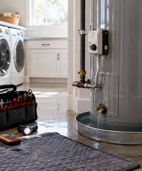 Emergency water heater repair service in Spring Texas